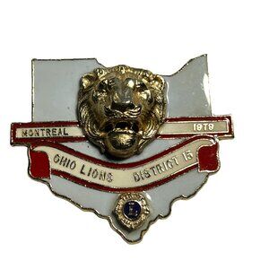 Lions Club Pin Ohio‎ District 13 Montreal 1979 Convention Montreal